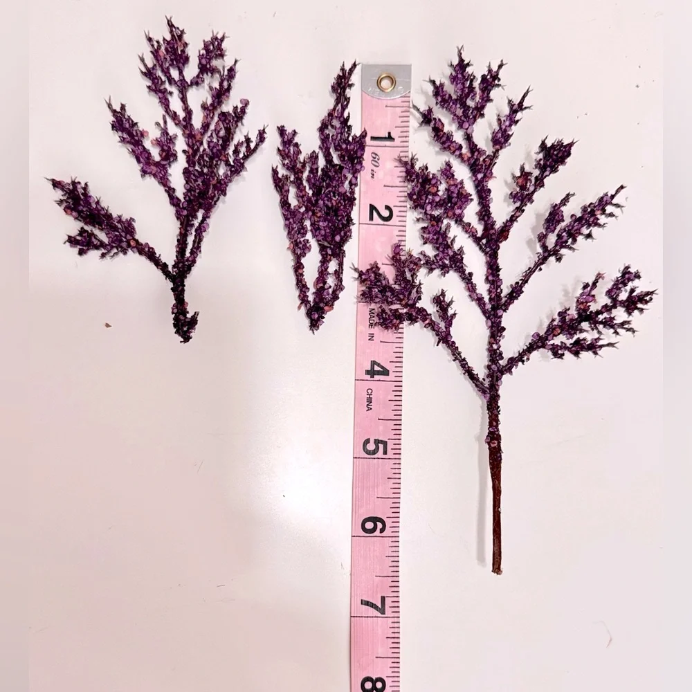 LIFELIKE Purple Faux Caspia Flower Picks Floral Home Decor Arrangement Wreath
